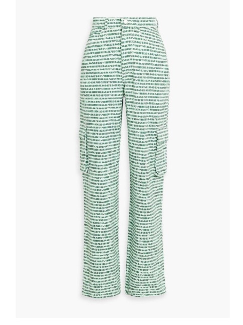 SHRIMPS Anette Pants Green Patterned Cargo Pants